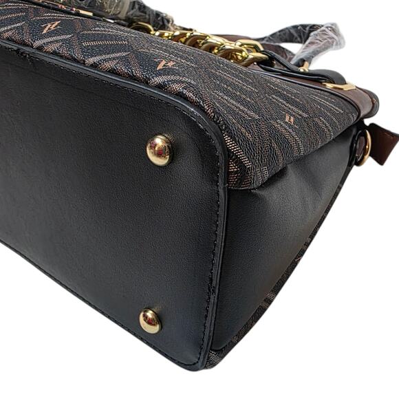 NWT Adrienne Vittadini Signature Collection Strike Satchel - $210 MSRP - Picture 6 of 9